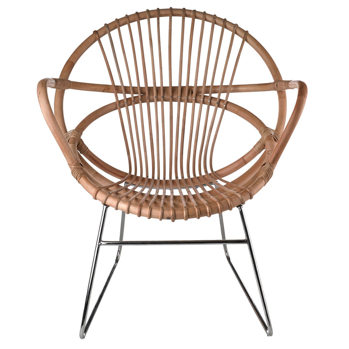 Pols Potten Singapore Open Chair in Natural Rattan