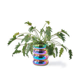 Pols Potten Chubby Plant Pot in Multi-coloured Ceramic – Excess Stock
