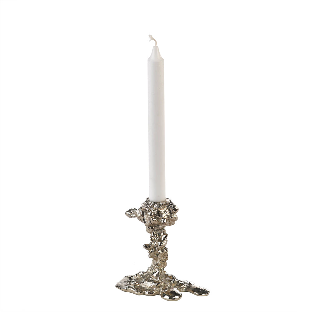 Pols Potten Pascal Smelik Drip Candle Holder in Silver (Small)