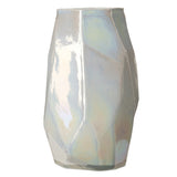 Pols Potten Graphic Luster Vase in White – Large