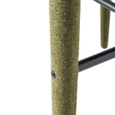 Pols Potten Holy Bar Stool in Olive Green Fabric