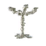 Pols Potten Pascal Smelik Drip Candle Holder in Silver – 4 Arms