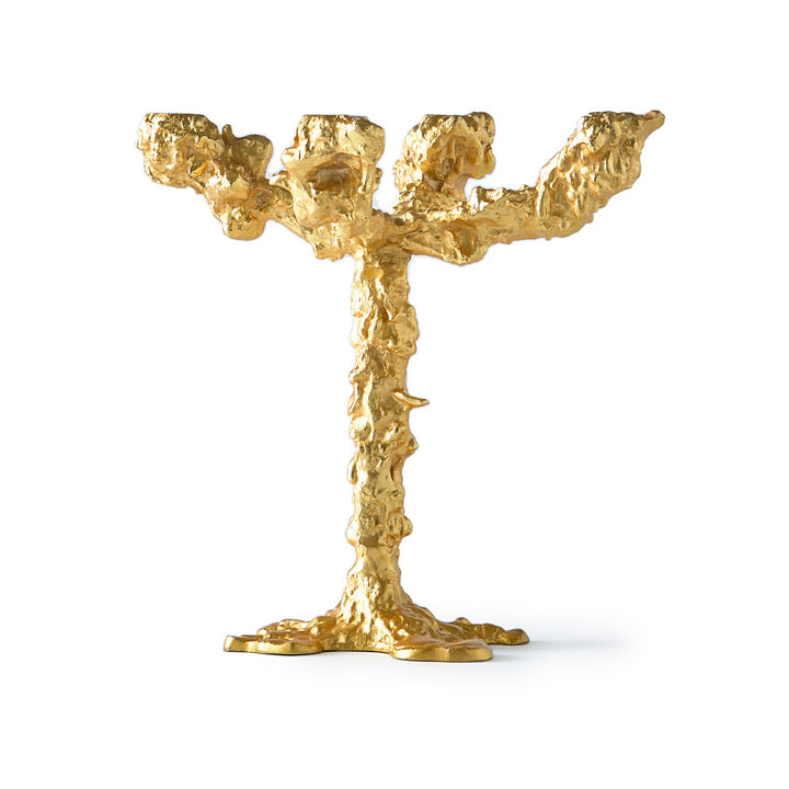Pols Potten Pascal Smelik Drip Candle Holder in Gold – 4 Arms