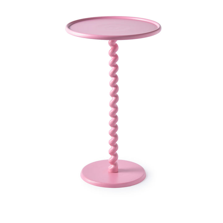 Pols Potten Twister Bar Table in Pink Metal
