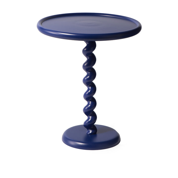 Pols Potten Twister Side Table – Dark Blue