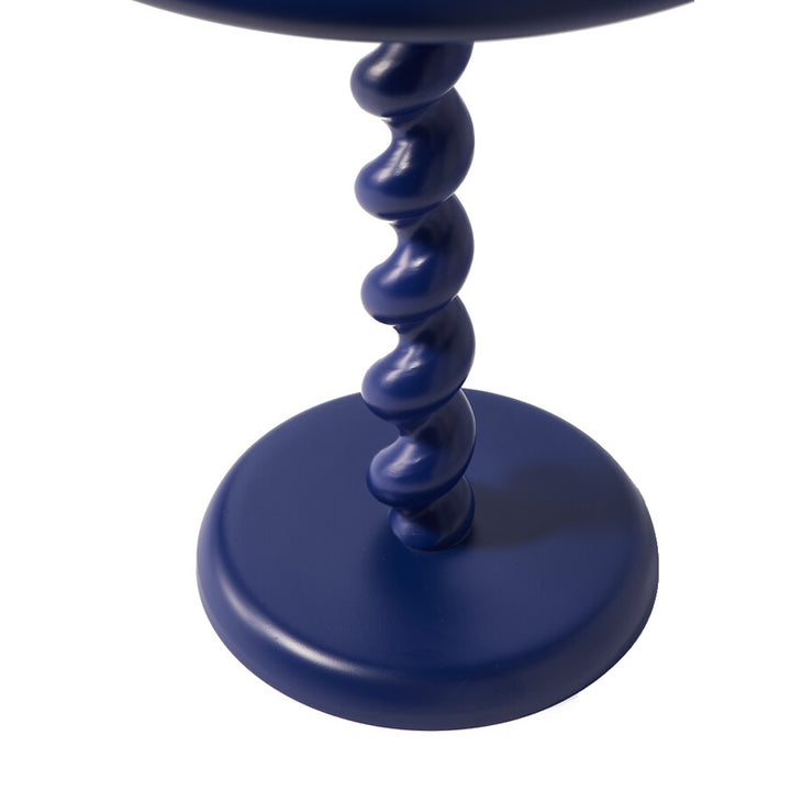 Pols Potten Twister Side Table – Dark Blue