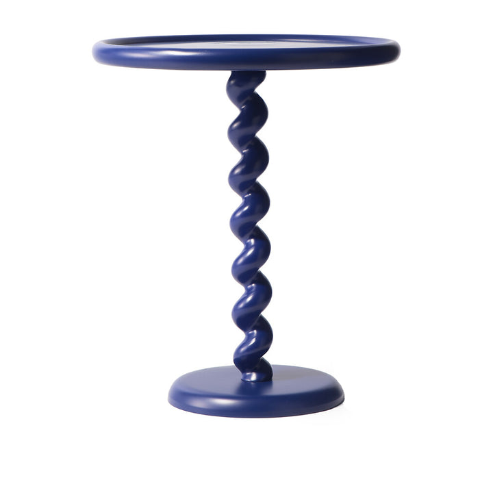 Pols Potten Twister Side Table – Dark Blue