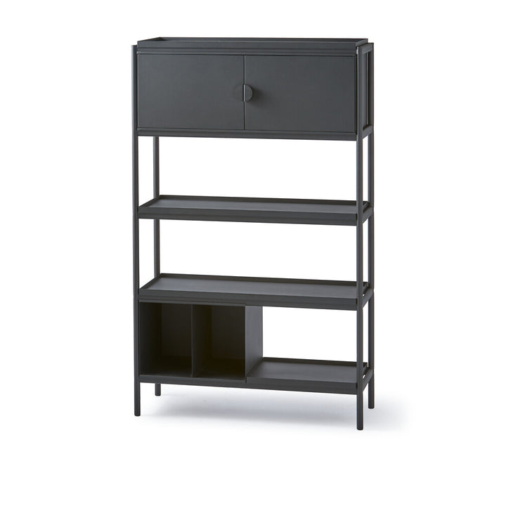 Pols Potten Wide Toss Cabinet in Black Metal