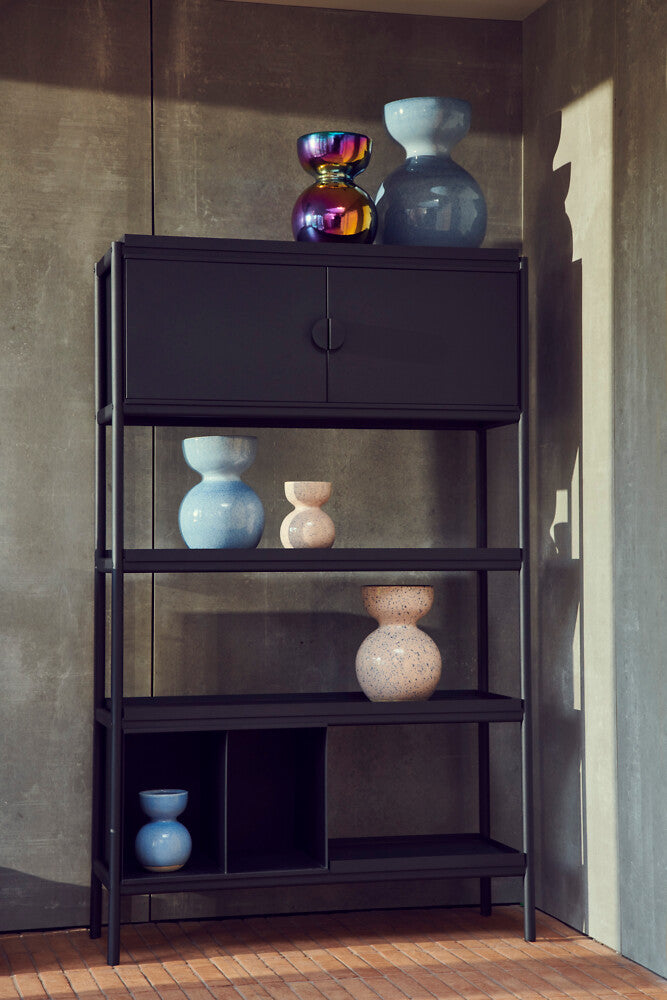 Pols Potten Wide Toss Cabinet in Black Metal