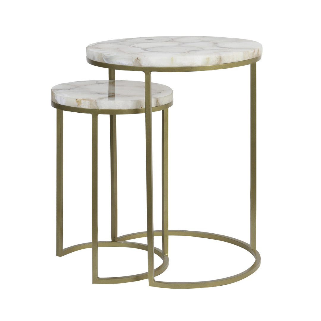 Light & Living Axat Side Tables in Agate