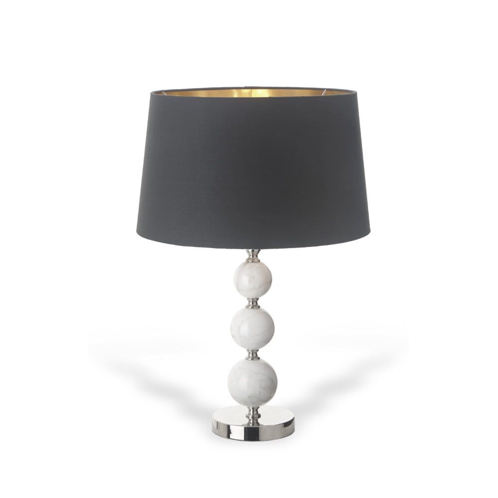 RV Astley Alberg Table Lamp with Marble and Nickel