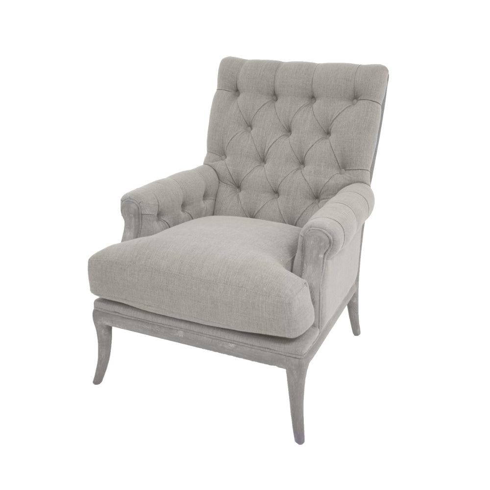 RV Astley Amblar Armchair with Warm Grey Fabric