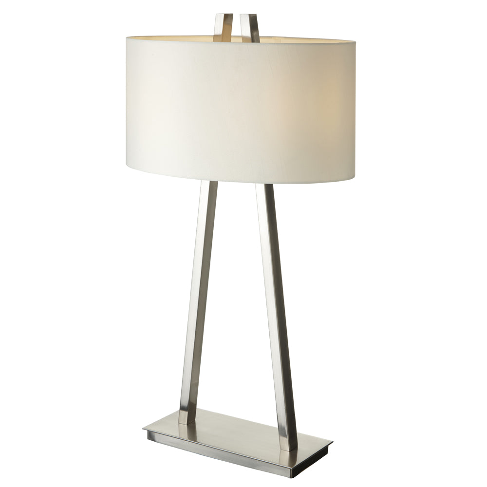 RV Astley Baxter Table Lamp in Brushed Nickel