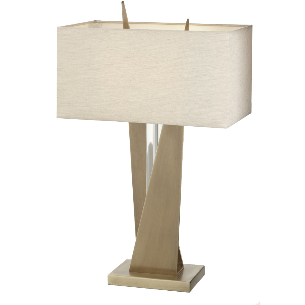 RV Astley Cabra Table Lamp with Cognac Crystal