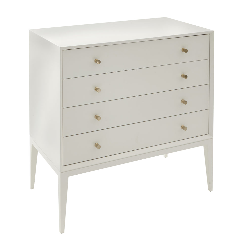 RV Astley Celaine 4 Drawer Chest with White Wood