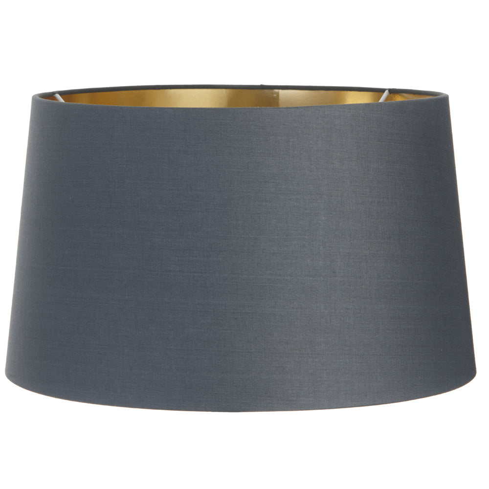 RV Astley Circular Shade in Charcoal Grey with a Gold Lining