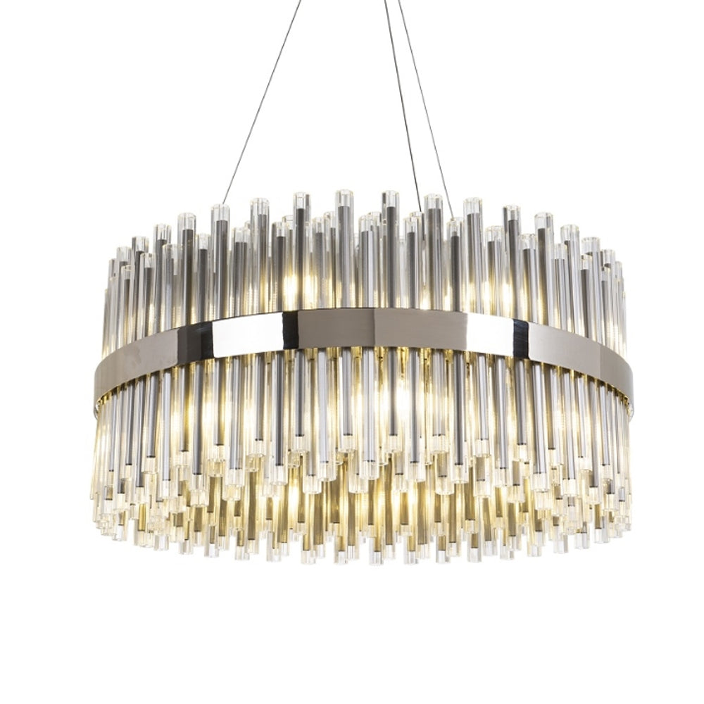 RV Astley Colmar Chandelier with Nickel