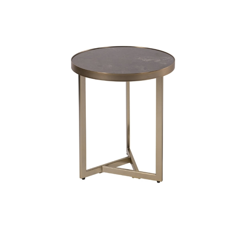 RV Astley Cullen Side Table with Caviar Marble Top