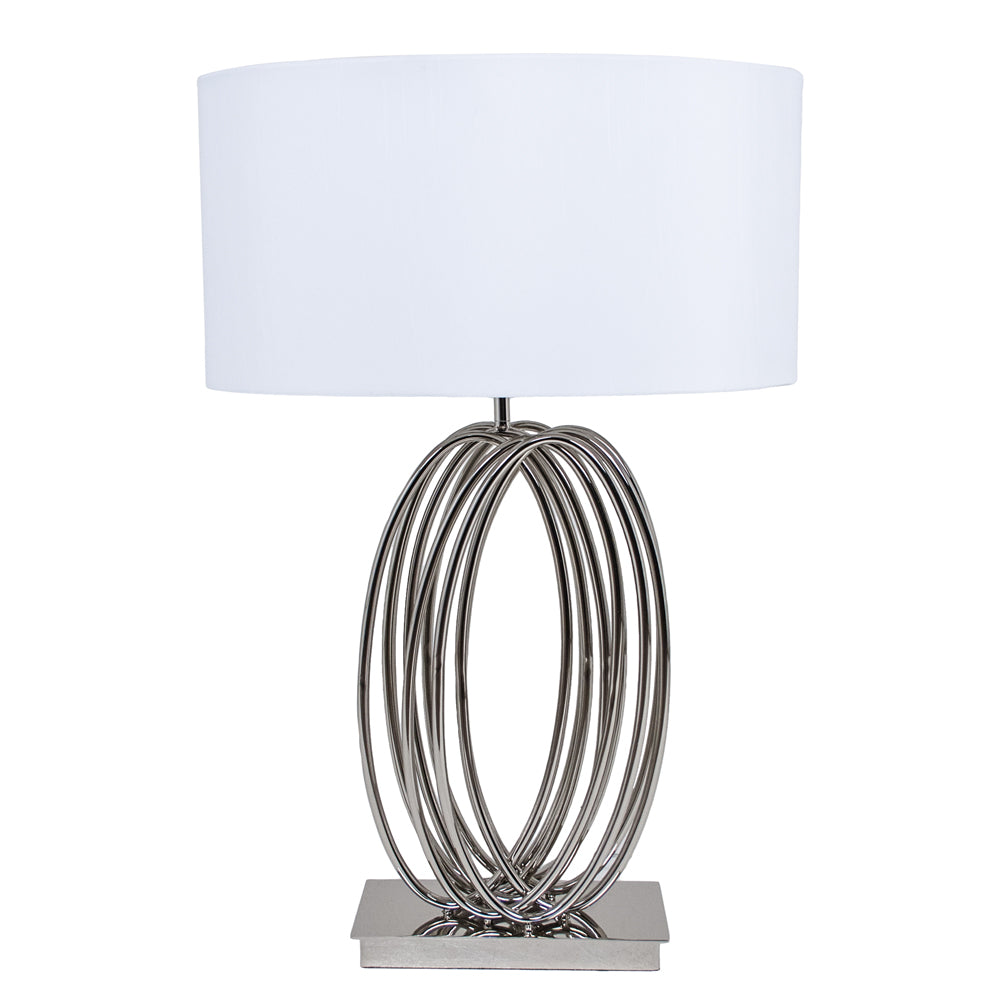RV Astley Harmony Looped Table Lamp in Nickel