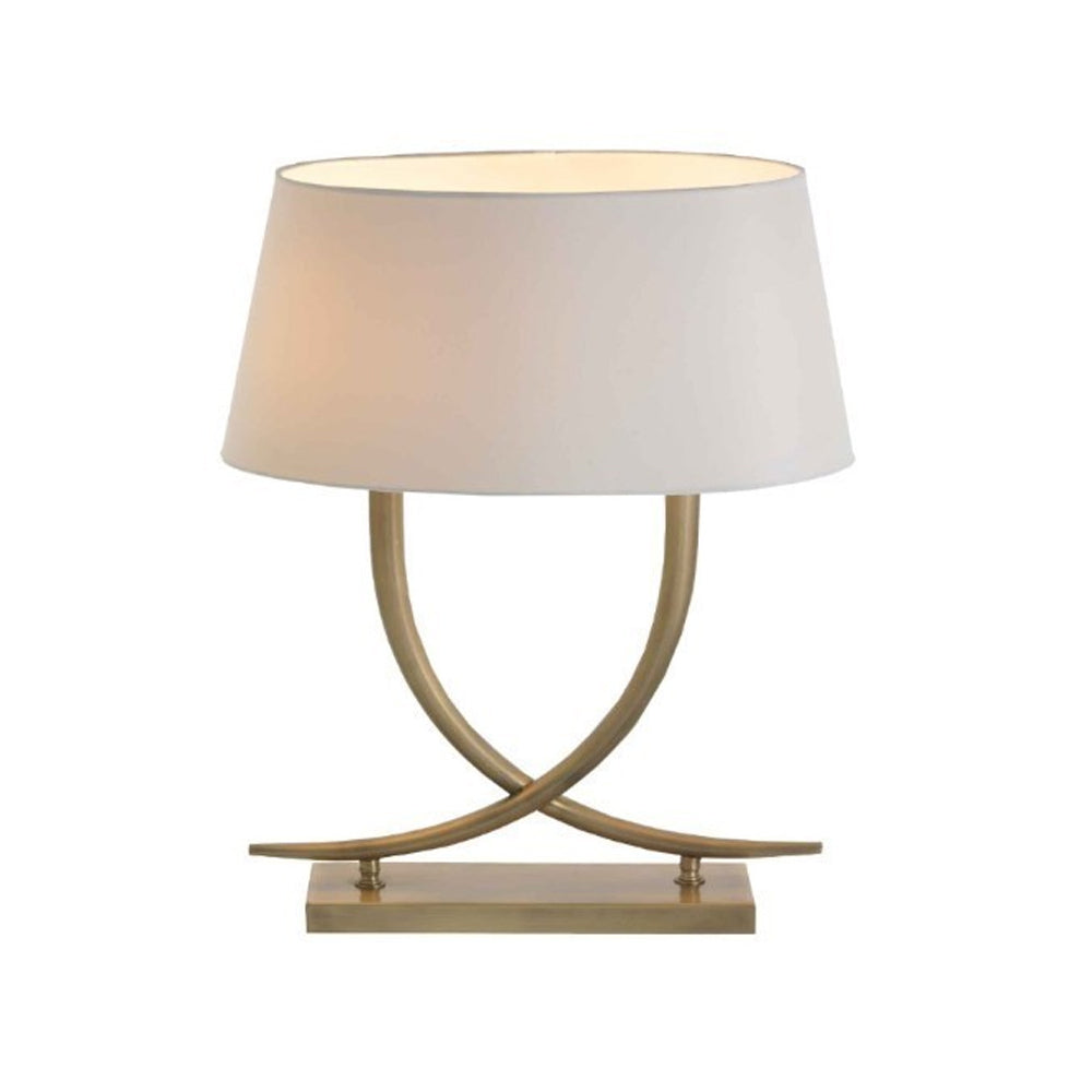 RV Astley Iva Table Lamp with Antique Brass