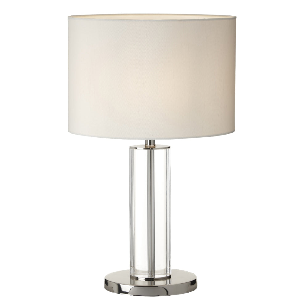RV Astley Lisle Table Lamp with Crystal and Nickel