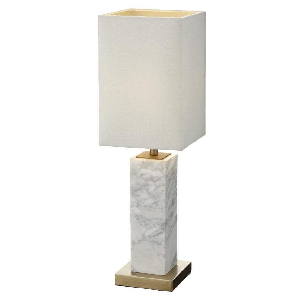 RV Astley Micaela Table Lamp White Marble
