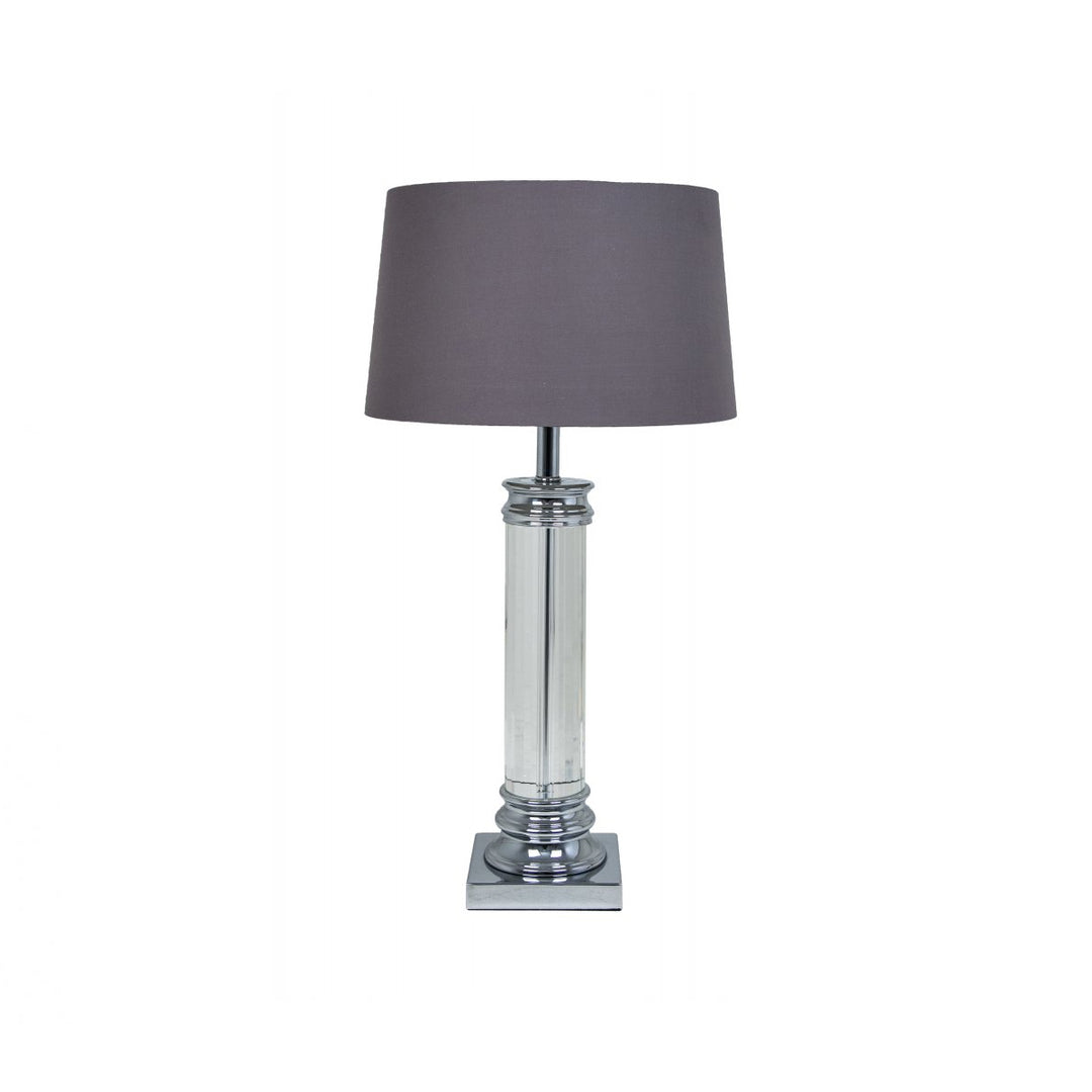 RV Astley Nickel and Crystal Table Lamp (Base Only)