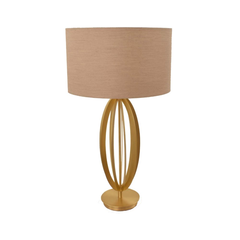 RV Astley Olive Table Lamp with a Gold Finish