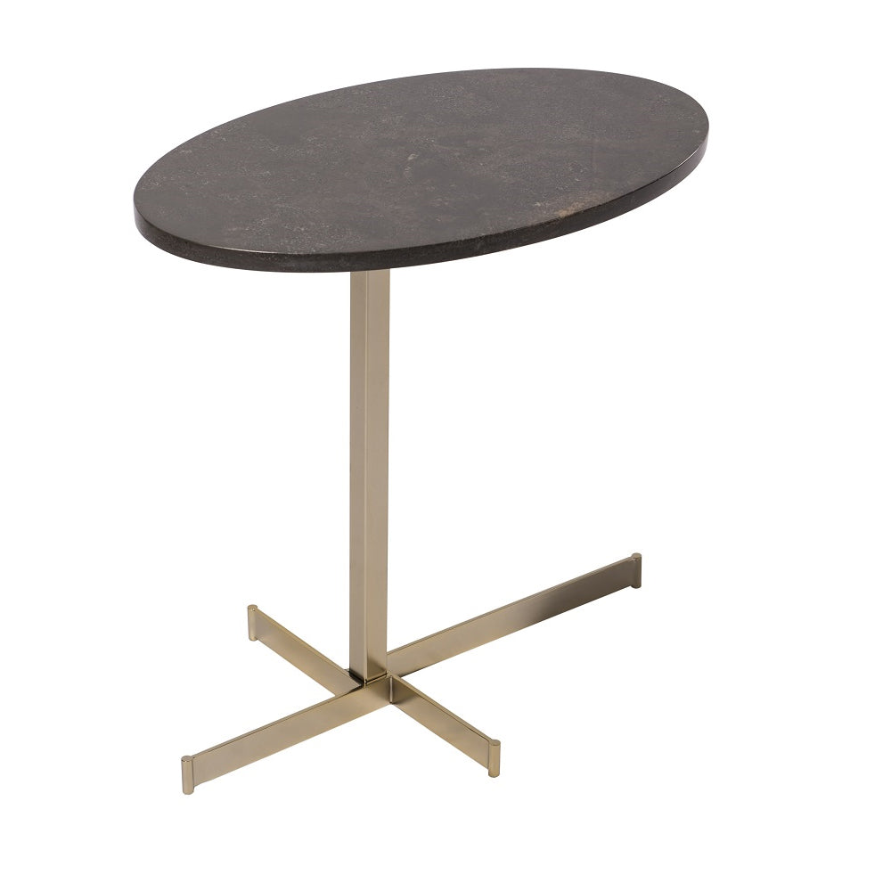 RV Astley Tier Side Table with Caviar Marble