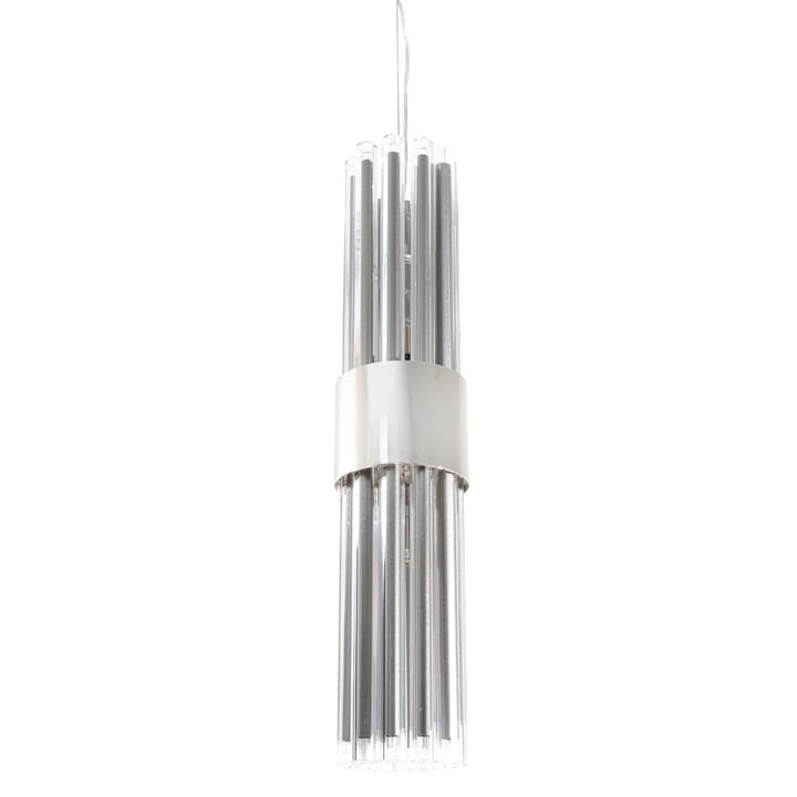 RV Astley Colmar Pendant Light with Polished Nickel and Clear Glass Finish