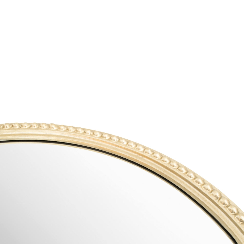 RV Astley Lilly Round Mirror with Champagne Finish – Small