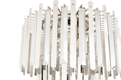 RV Astley Mabel Flush Ceiling Light in Smoked Glass and Polished Nickel – Small