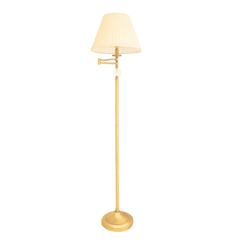 RV Astley Mary Floor Lamp in Antique Brass