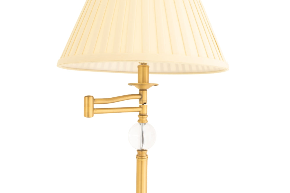 RV Astley Mary Floor Lamp in Antique Brass