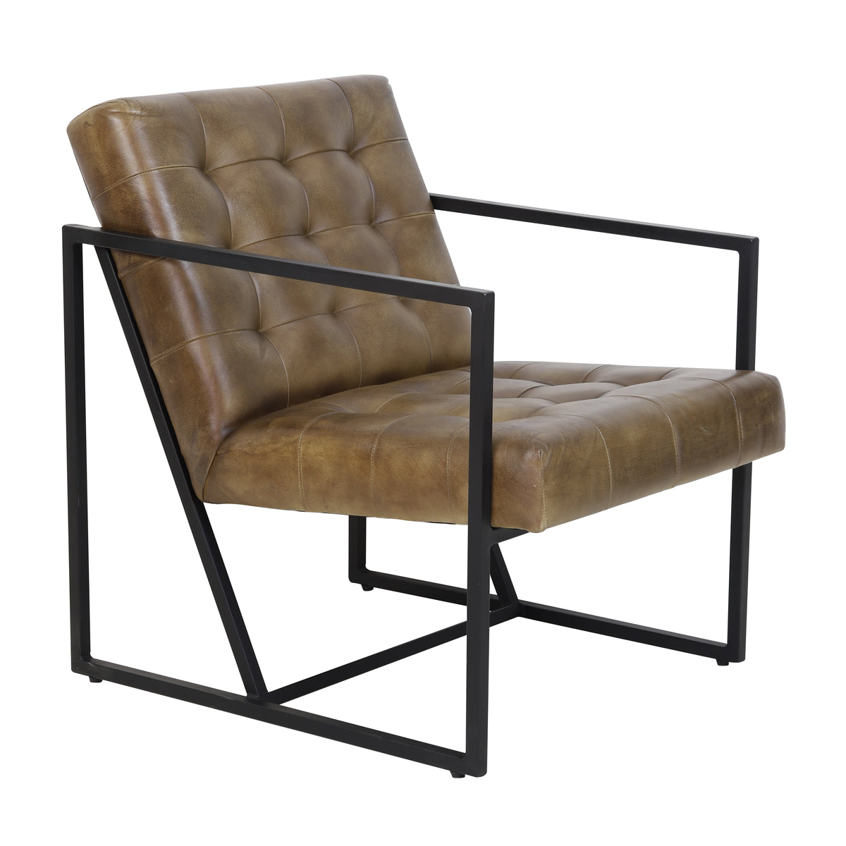 Rascino Chair in Brown Leather