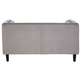 Regina 2-Seater Sofa in Grey Velvet