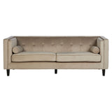Regina 3-Seater Sofa in Mink Velvet