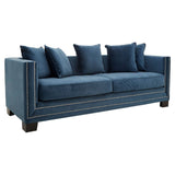 Regis 3-Seater Sofa in Midnight Velvet
