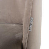 Richmond Interiors Alicia Chair in Khaki Velvet