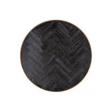 Richmond Interiors Blackbone Oak and Steel Paired Coffee Tables - Brass