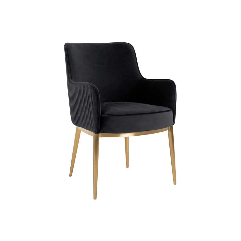 Richmond Interiors Breeze Chair in Antracite Velvet