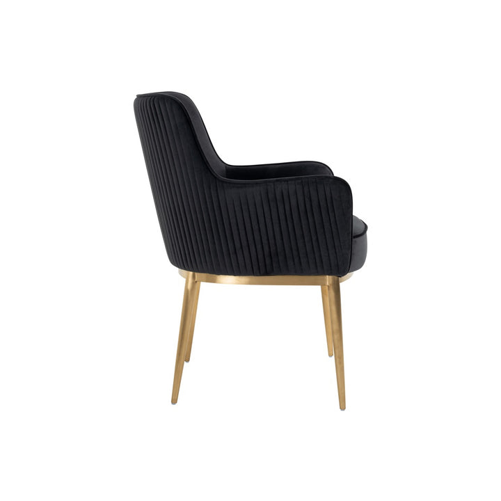 Richmond Interiors Breeze Chair in Antracite Velvet