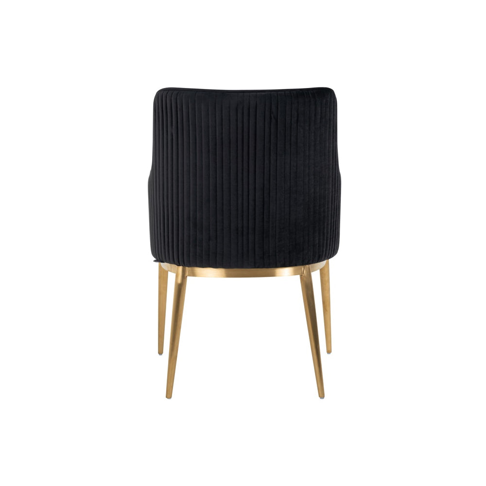 Richmond Interiors Breeze Chair in Antracite Velvet