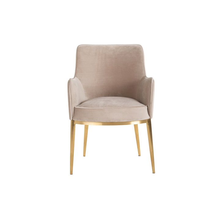 Richmond Interiors Breeze Chair in Khaki Velvet