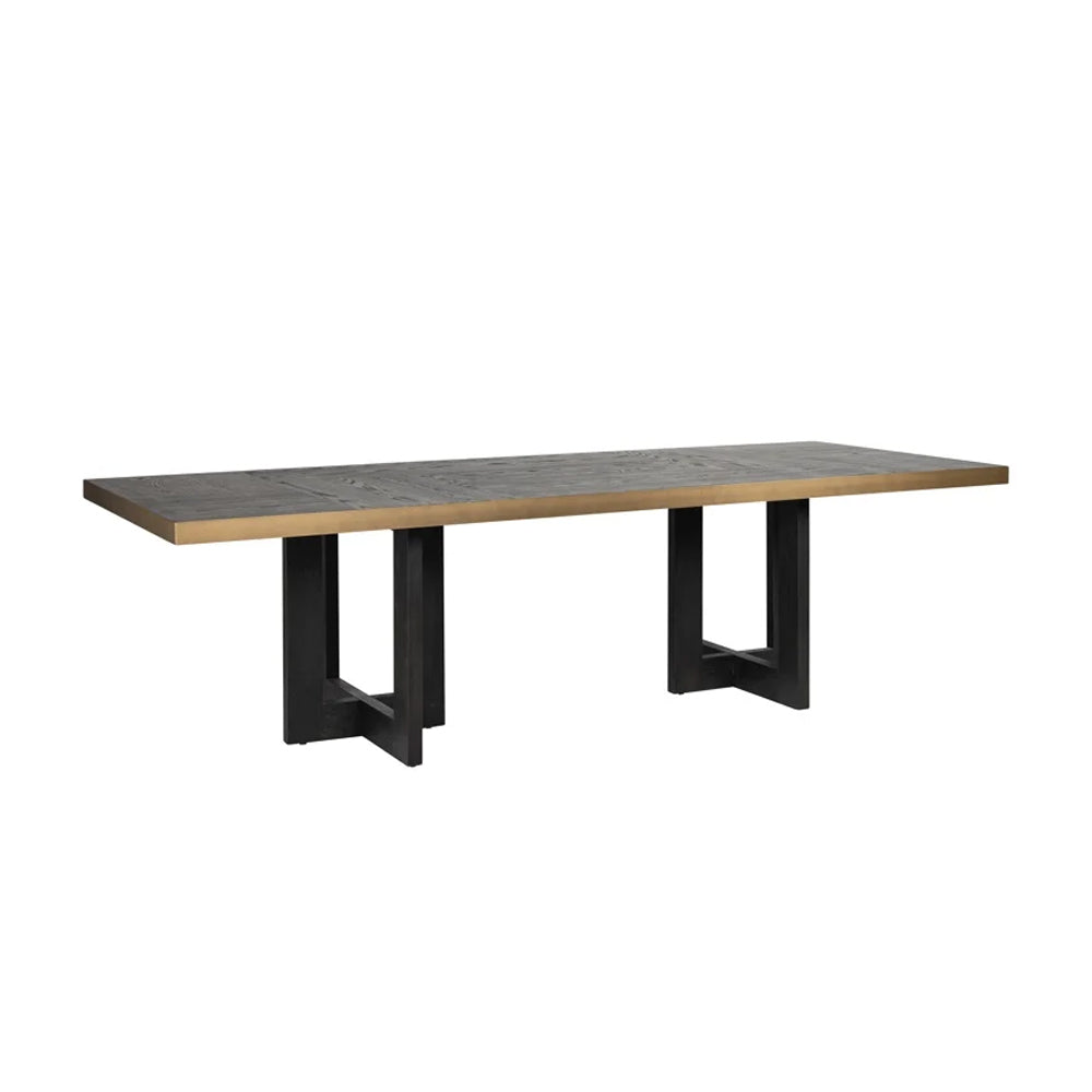 Richmond Interiors Cambon Dining Table in Dark Coffee – Small – Excess Stock