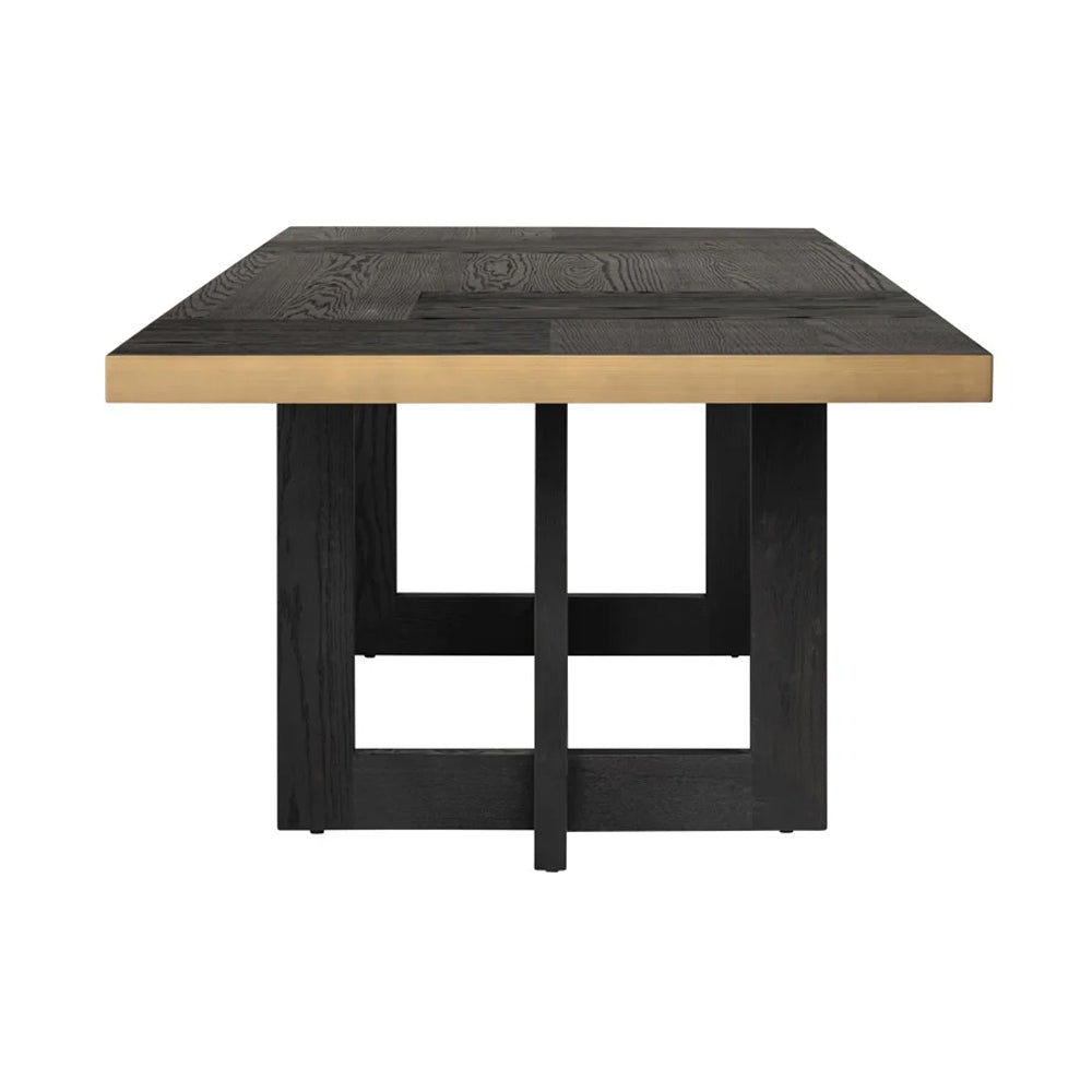 Richmond Interiors Cambon Dining Table in Dark Coffee – Small