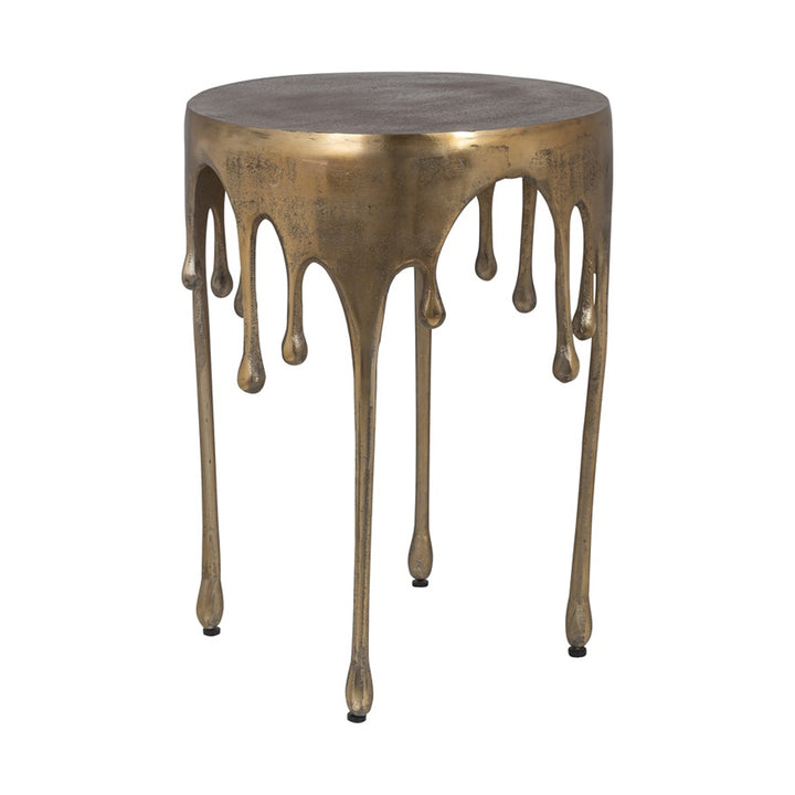 Richmond Interiors Carly Side Table – Brushed Gold