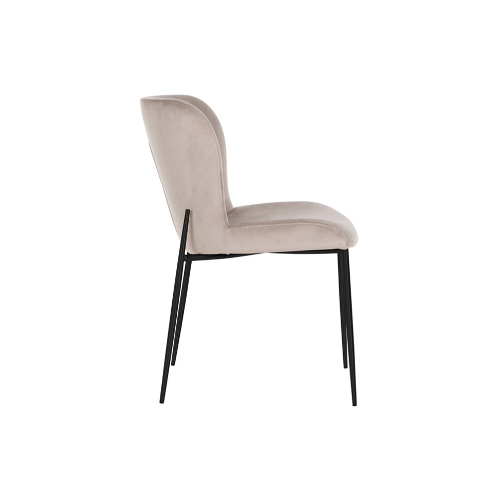 Richmond Interiors Darby Chair in Khaki Velvet