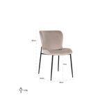 Richmond Interiors Darby Chair in Khaki Velvet