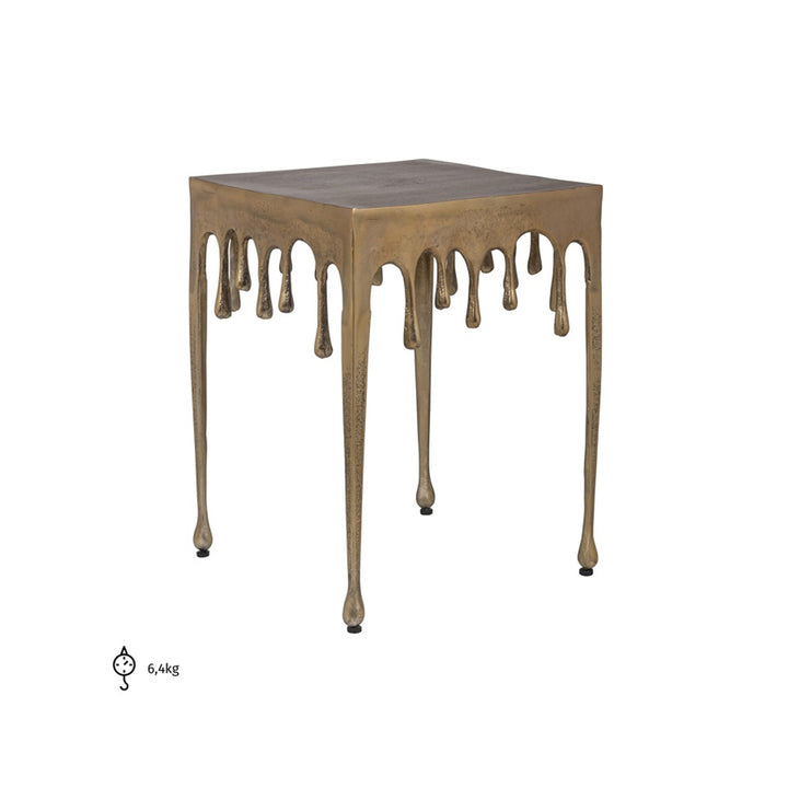 Richmond Interiors Drops Side Table – Brushed Gold